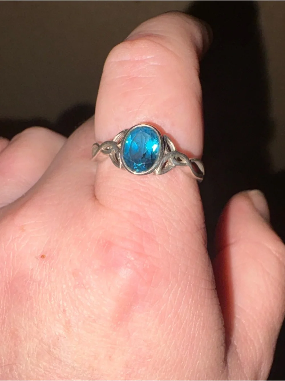 Sterling Silver Blueberry London Blue Topaz Ring